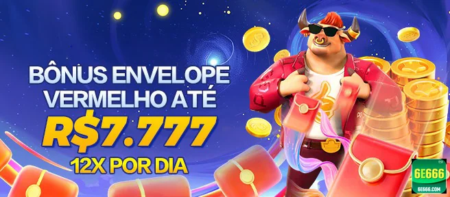 Ilustração de bônus VIP com envelope vermelho no 6e666.