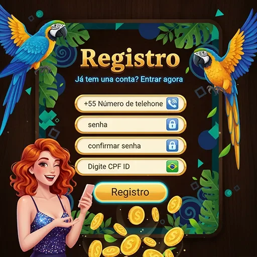 Tela de cadastro móvel do 6e666 em smartphone