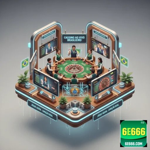 Interface do cassino ao vivo da plataforma 6e666 com servicos VIP.