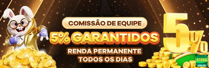 Imagem do 6e666 destacando comissão de 5% garantida.