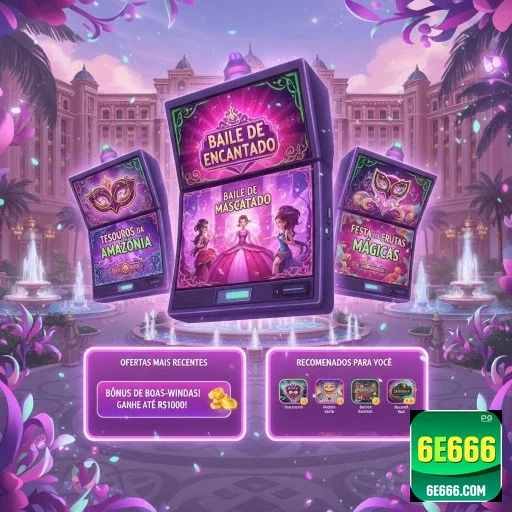 Jogos de slots na 6e666 com tema encantado e interativo.