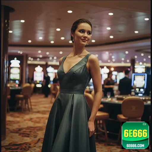 Jogadora em um cassino, representando os serviços VIP da 6e666.